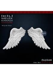 2'li Melek Kanatları (21x11 cm) 2 Parça Ham Polyester - Tual Hobi Sanat