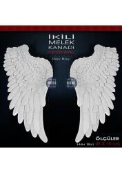 2'li Melek Kanatları Büyük (41x19 cm) 2 Parça Ham Polyester - Tual Hobi Sanat