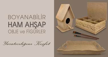 Boyanabilir Ahşap Objeler Banner