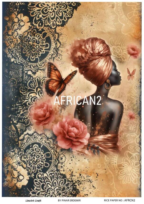 Afrika Desenli Pirinç Dekopaj Model : AFRICAN02 - 1