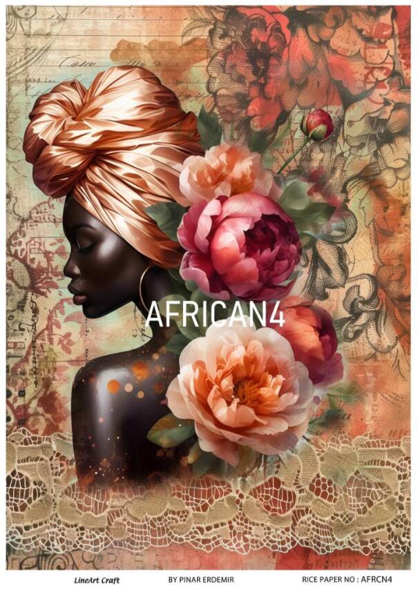Afrika Desenli Pirinç Dekopaj Model : AFRICAN04 - 1