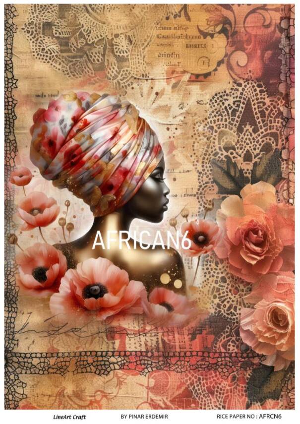 Afrika Desenli Pirinç Dekopaj Model : AFRICAN06 - 1