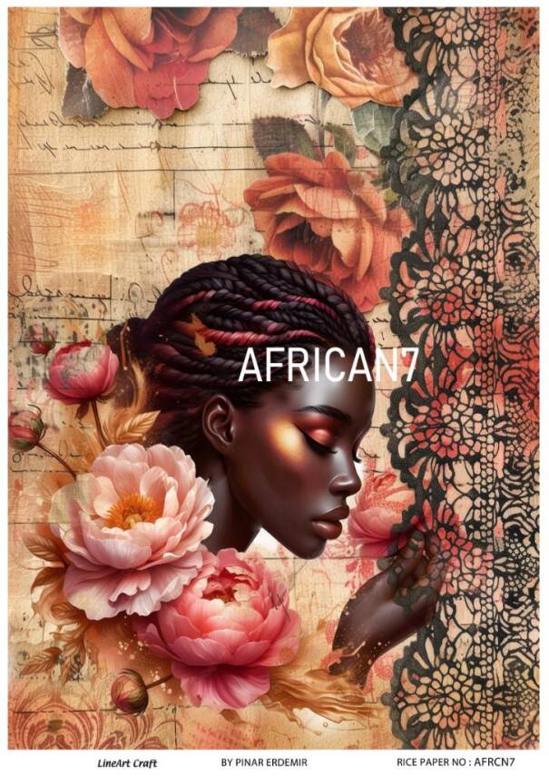 Afrika Desenli Pirinç Dekopaj Model : AFRICAN07 - 1