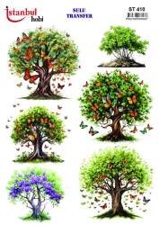 Ağaç Desenli Sulu Transfer Kağıdı STI-410 - Tual Hobi Craft Ist