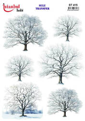 Ağaç Desenli Sulu Transfer Kağıdı STI-415 - Tual Hobi Craft Ist