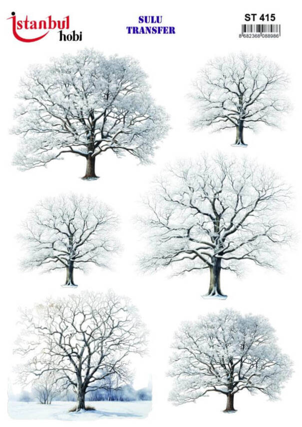 Ağaç Desenli Sulu Transfer Kağıdı STI-415 - 1