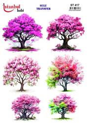Ağaç Desenli Sulu Transfer Kağıdı STI-417 - Tual Hobi Craft Ist