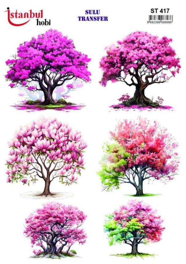 Ağaç Desenli Sulu Transfer Kağıdı STI-417 - 1
