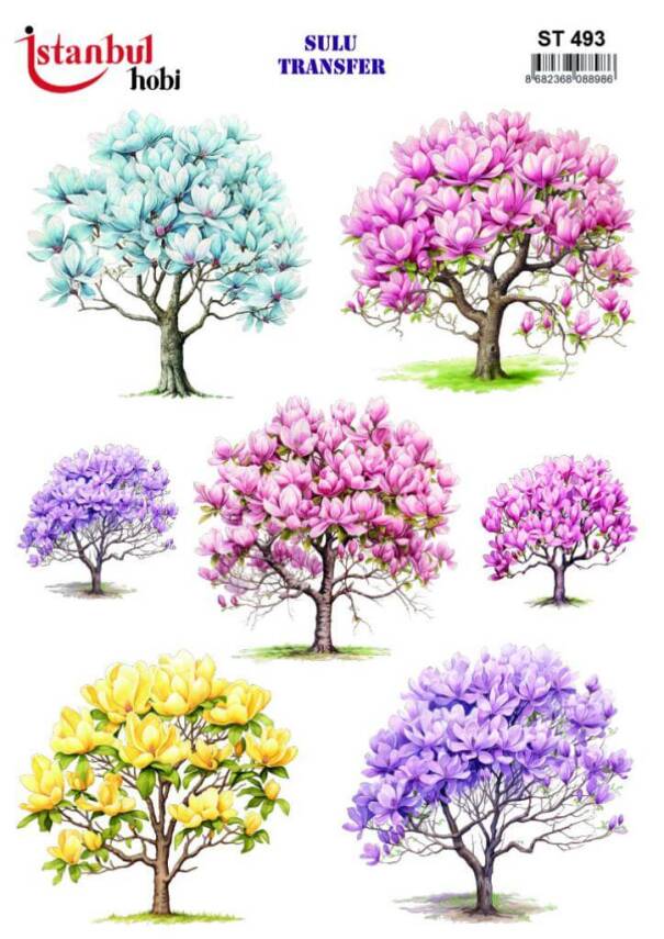 Ağaç Desenli Sulu Transfer Kağıdı STI-493 - 1