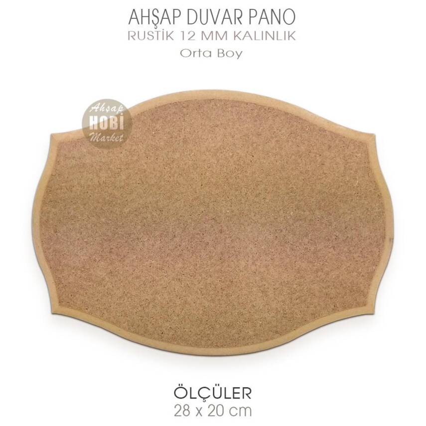 Ahşap Rustik Country Kalın Duvar Pano (28x20 cm) Orta Boy - 2