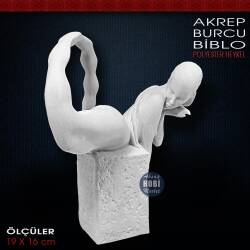 Akrep Burcu Biblo Heykeli (19x16 cm) Ham Polyester - Tual Hobi Sanat