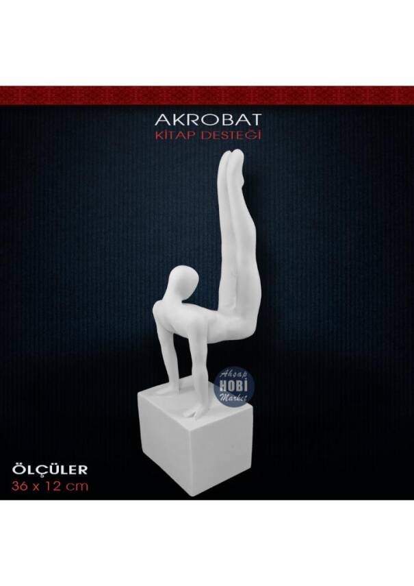 Akrobat Adam Kitap Tutucu Set (2 Parça) Ham Polyester - 1