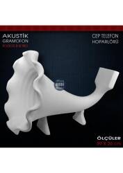 Akustik Gramofon Cep Telefon Hoparlörü Ham Polyester - Tual Hobi Sanat