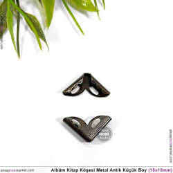 Albüm Kitap Köşe Koruyucu Küçük Boy (20 Adet) Antik Altın - Tual Hobi Sanat