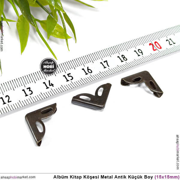 Albüm Kitap Köşe Koruyucu Küçük Boy (20 Adet) Antik Altın - 2