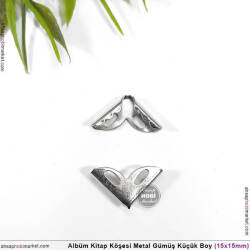 Albüm Kitap Köşe Koruyucu Küçük Boy (20 Adet) Parlak Gümüş - Tual Hobi Sanat