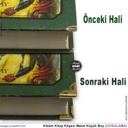 Albüm Kitap Köşe Koruyucu Küçük Boy (20 Adet) Parlak Gümüş - Tual Hobi Sanat (1)