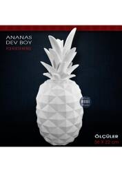 Ananas Heykeli Dev Boy (56x22 cm) Ham Polyester - Tual Hobi Sanat