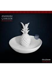 Ananaslı Çerezlik (12x9 cm) Ham Polyester - Tual Hobi Sanat
