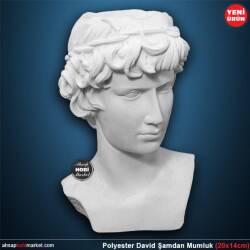 Antik David Şamdan Mumluk (20x14 cm) Ham Polyester - Tual Hobi Sanat (1)