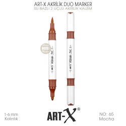 Art-X Akrilik Duo Marker 065 Mocha Kahve 2 Uçlu Akrilik Kalem - Art-X (1)