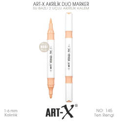 Art-X Akrilik Duo Marker 145 Ten Rengi 2 Uçlu Akrilik Kalem - Art-X (1)