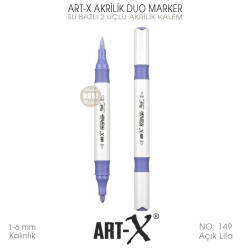 Art-X Akrilik Duo Marker 149 Açık Lila 2 Uçlu Akrilik Kalem - Art-X (1)