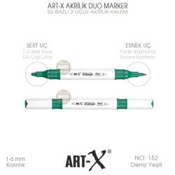 Art-X Akrilik Duo Marker 152 Deniz Yeşili 2 Uçlu Akrilik Kalem - Art-X