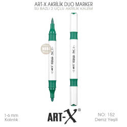 Art-X Akrilik Duo Marker 152 Deniz Yeşili 2 Uçlu Akrilik Kalem - Art-X (1)