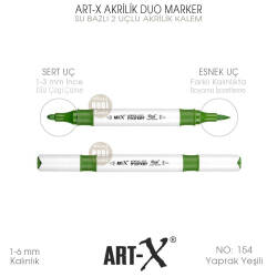 Art-X Akrilik Duo Marker 154 Yaprak Yeşili 2 Uçlu Akrilik Kalem - Art-X