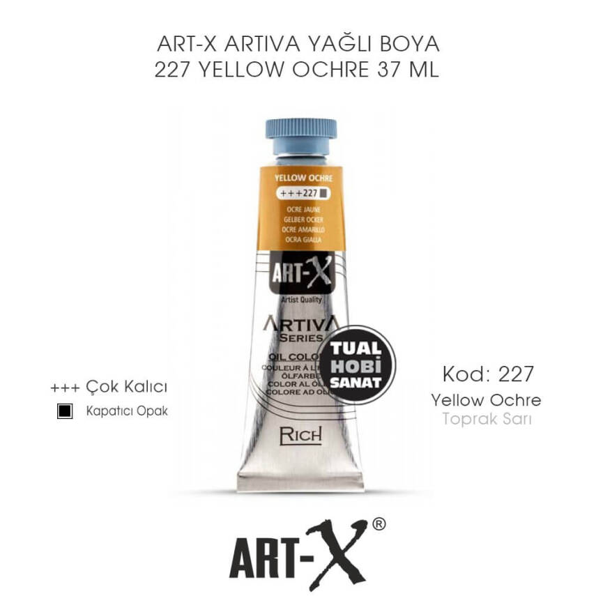 Art-X Artiva Yağlı Boya 227 Yellow Ochre (Toprak Sarı) 37 ml - 1