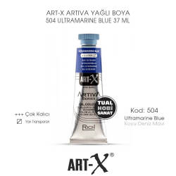 Art-X Artiva Yağlı Boya 504 Ultramarine Blue (Koyu Deniz Mavi) 37 ml - Art-X