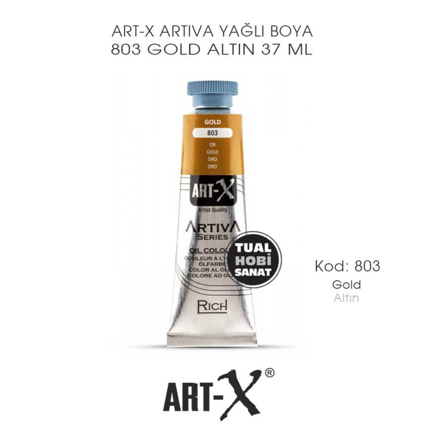 Art-X Artiva Yağlı Boya 803 Gold (Altın) 37 ml - 1