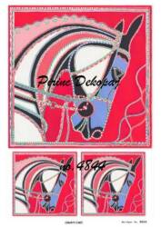 At Desenli Pirinç Dekopaj Model : 4844 - Line Art