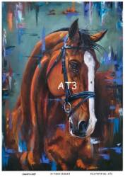 At Desenli Pirinç Dekopaj Model : AT03 - Line Art