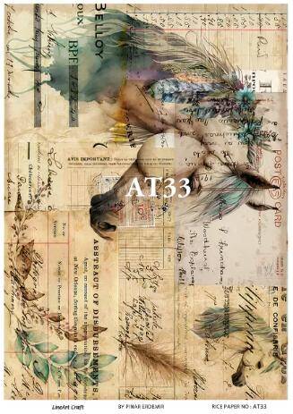 At Desenli Pirinç Dekopaj Model : AT33 - 1