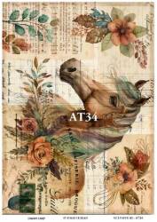 At Desenli Pirinç Dekopaj Model : AT34 - Line Art