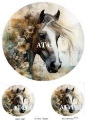 At Desenli Pirinç Dekopaj Model : AT45 - Line Art