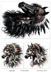 At Desenli Pirinç Dekopaj Model : AT49 - Line Art