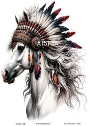 At Desenli Pirinç Dekopaj Model : AT51 - Line Art