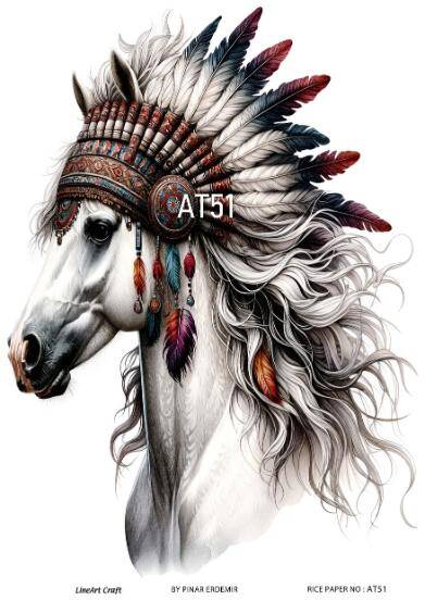 At Desenli Pirinç Dekopaj Model : AT51 - 1