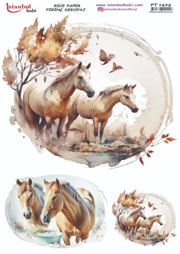At Desenli Pirinç Dekopaj Model : PT 1424 - 1