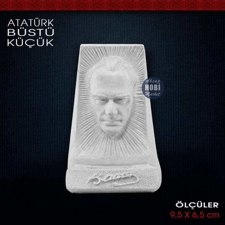 Atatürk Biblo Küçük (9,5x6,5 cm) Ham Polyester - 1