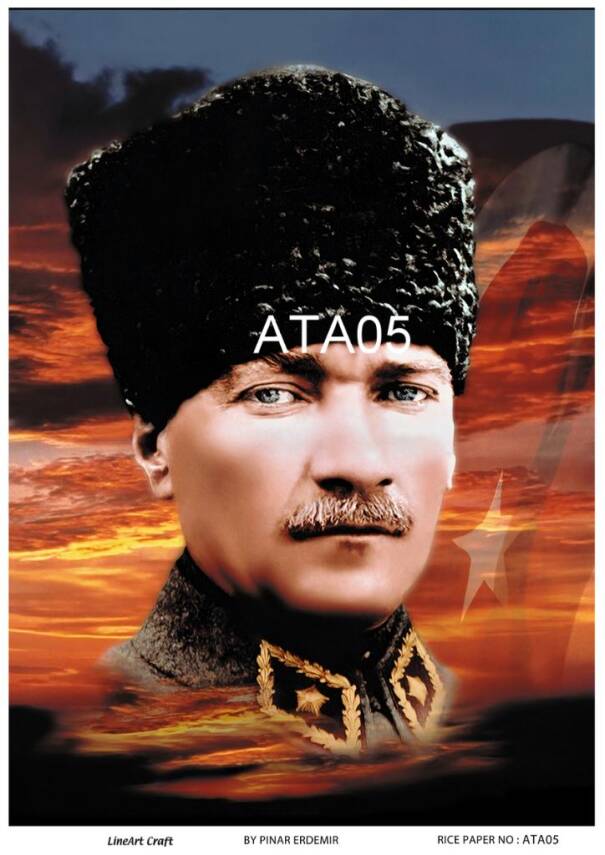 Atatürk Desenli Pirinç Dekopaj Model : ATA05 - 1