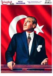 Atatürk Desenli Sulu Transfer Kağıdı STI-111 - Tual Hobi Craft Ist