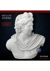 Athena Büstü Antik Duvar Heykeli (40x35 cm) Ham Polyester - Tual Hobi Sanat
