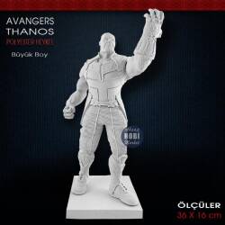 Avangers Thanos Heykeli (36x16 cm) Ham Polyester - Tual Hobi Sanat