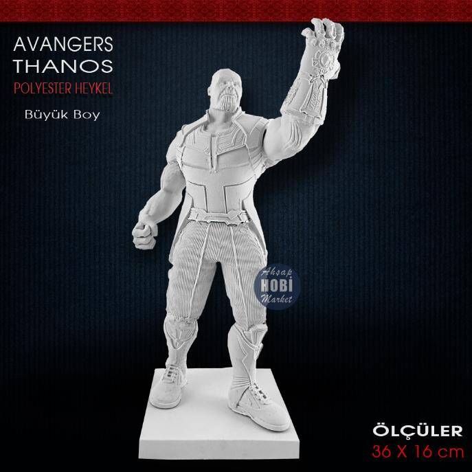 Avangers Thanos Heykeli (36x16 cm) Ham Polyester - 1