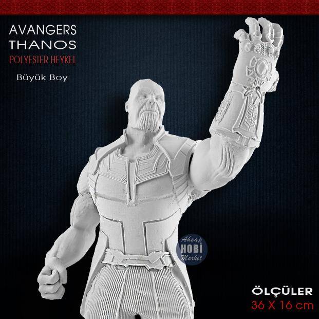Avangers Thanos Heykeli (36x16 cm) Ham Polyester - 2