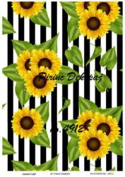 Ayçiçeği Desenli Pirinç Dekopaj Model : 4912 - Line Art